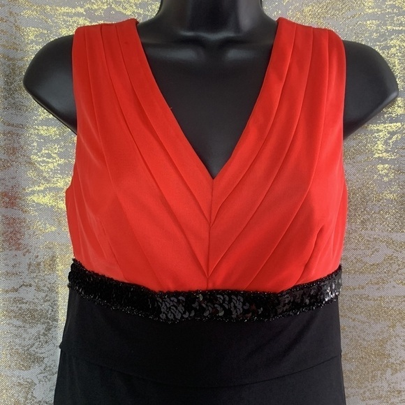 EnFocus Studio Orange/Black Body-con Bandage Mini Dress Size 4 - Picture 3 of 10